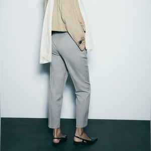 Zara high waisted grey pants